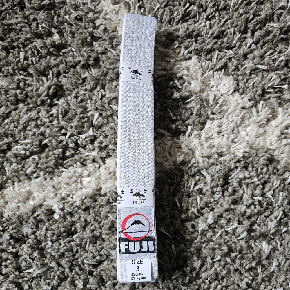 Fuji Kimono White Belt Size 3 Traditional High Quality Cotton Blend NEW
