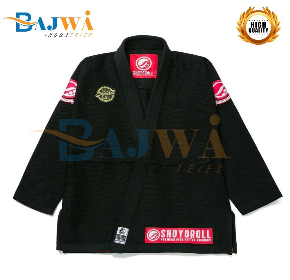 Shoyoroll Competitor BJJ Gi– Black & White 450 GSM Pearl Weave Jiu-Jitsu Uniform