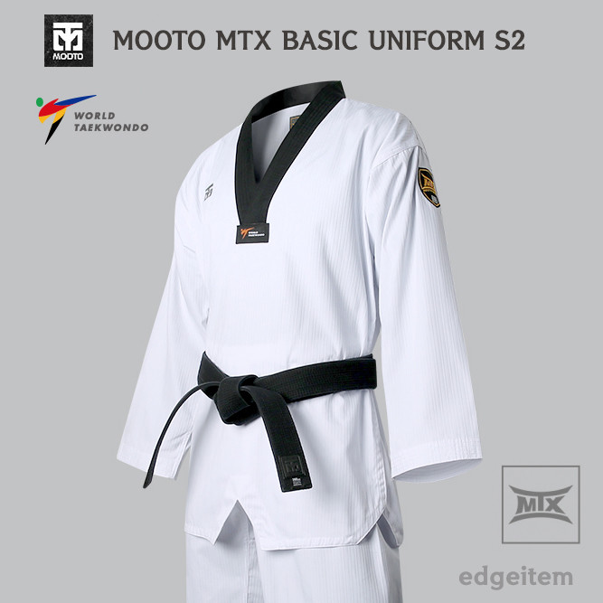 MOOTO MTX S2 Basic Uniform Tae Kwon Do TKD Taekwondo WT Dan Dobok