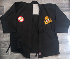 Vintage Taekwondo Korea Japan Karate Association Black Gi Patches
