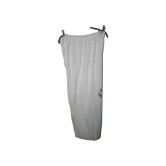 White Martial Arts Kids Pants Size 8 Drawstring Wide Athletic