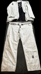 War Tribe Gear Alpha White Jiu Jitsu Gi Set Size A5 BJJ Kimono Sublimated Lining