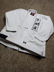 Breakpoint Jiu Jitsu Gi Kimono Top Size K3 Youth White Long Sleeve Belt