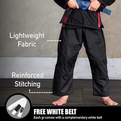 IBJJF Ultra Light BJJ Brazilian Jiu Jitsu Gi for Kids with Preshrunk Fabric a…
