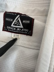 Gracie Academy Jiu Jitsu Official GI Weave MMA Uniform Set Kimono Pants 6/190