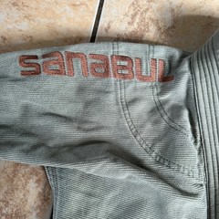 Sanabul Jiu Jitsu Gi Kimono BJJ Size A0 Green Copper Logo