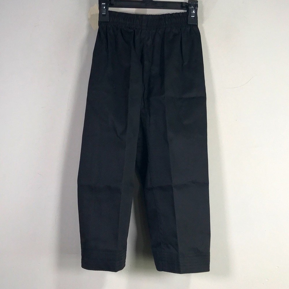 Unisex Kid’s Martial Arts Karate Uniform Pant, Size 000 – Black
