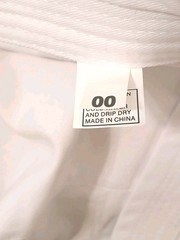 R.E.I Martial Arts Uniform Set Karate Taekwondo Jacket Pant Belt White Sz 00 Kid