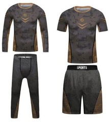 USA Ship Kids Brazilian Jiu-Jitsu BJJ MMA Uniform Combo Set Rashguard Shorts
