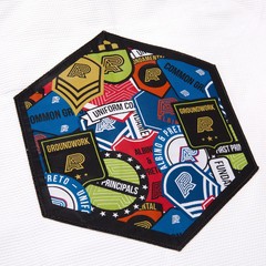 Albino and Preto Fundamental Gi Reserve White BJJ Gi JIU JITSU Kimono 450GSM