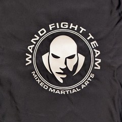 Wanderlei Silva Wand Fight Team MMA Long Sleeve Rash Guard. XXL Used. Black Blue
