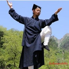 Shaolin Wudang Wide Sleeves Taoist Robe Tai Chi Suit Kung Fu Uniforms Robe +Pant
