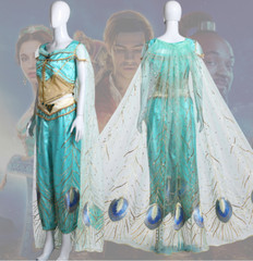 Adult Aladdin Princess Jasmine Cosplay Dress Halloween Costume ;