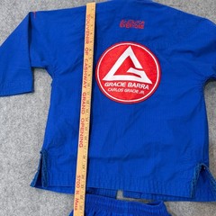 Gracie Barra Blue GB Equipe Edition Jiu Jitsu Kimono Jacket & Pant Youth Size Y3