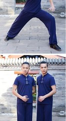 New autumn short sleeve men’s middle-aged Chinese style martial arts clothes