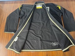 Renzo Gracie Competitor Comp Gear Mens A4 Brazilian Jiu Jitsu Black Fuji Jacket