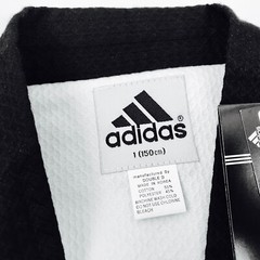 Adidas ADI 3-Stripe Grand Master 1 Taekwondo Dobok Uniform Shirt Sz 1 150CM NWT