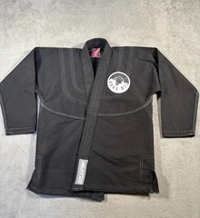 Breakpoint Jiu Jitsu Gi Coat Jacket Youth Sz K3 Black BJJ Judo MMA Martial Arts