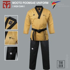 MOOTO Poomsae High Dan Uniform WT (World Taekwondo) Dobok TAEBEK New Logo Master
