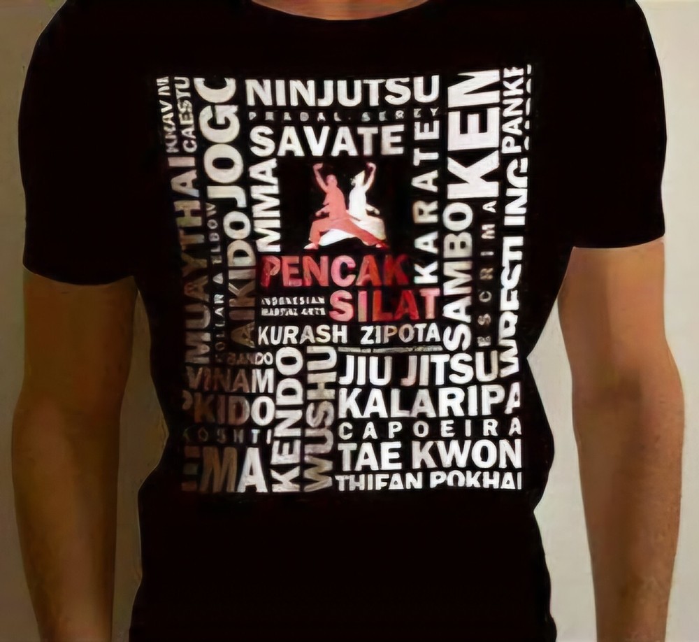 Pencak Silat Martial Arts T-Shirt: Black or White