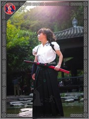 Aikido Uniform Cotton Pants Kendo Hakama Black Japan Samurai Traditional Adult