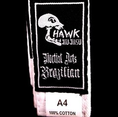 BRAND NEW Hawk Jiu-Jitsu Martial Arts MMA White Bellt SIZE A4 karate judo