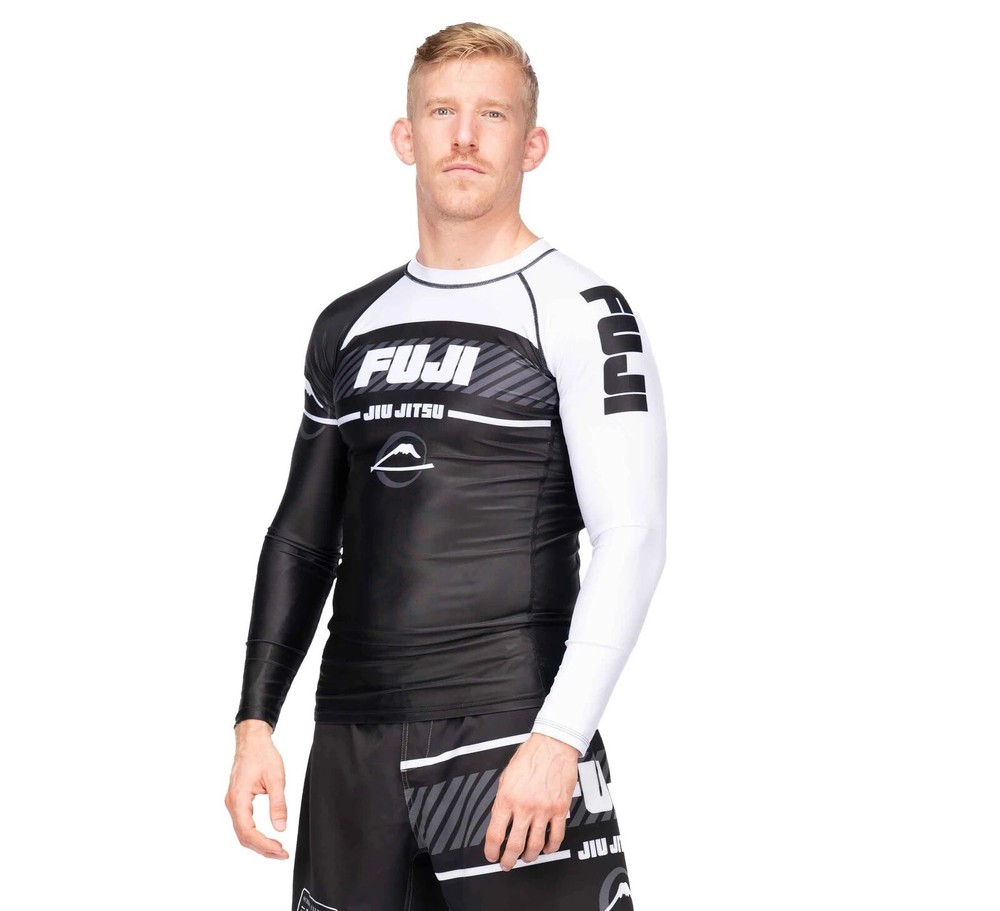 Fuji Sports Freestyle 2.0 IBJJF Ranked BJJ Jiu Jitsu Long Sleeve Rashguard White