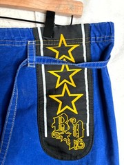 Break Point Brazilian Jiu-Jitsu Gi Pants Men’s 38 Blue Embroidered Drawstring
