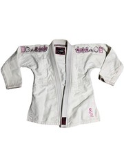 Fuji Champion Kimono Jiu-Jitsu Gi Jacket Embroidered Cherry Blossom Cancer W1