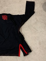 Sanabul Gi Top Brazilian Jiu Jitsu Size A0 Black Red Embroidery Martial Arts MMA