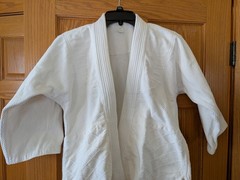 Judo Judogi (Gi) Unisex Youth Size 1 White Pre-owned