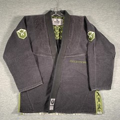 Kingz Balistico BJJ Gi Jacket A2 Large Gray Mens Jiu Jitsu Kimono Carlson Gracie