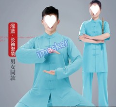 Unisex Tai Chi Suit Morning Exercise Uniform Cotton Kung Fu wushu Clothing Suit